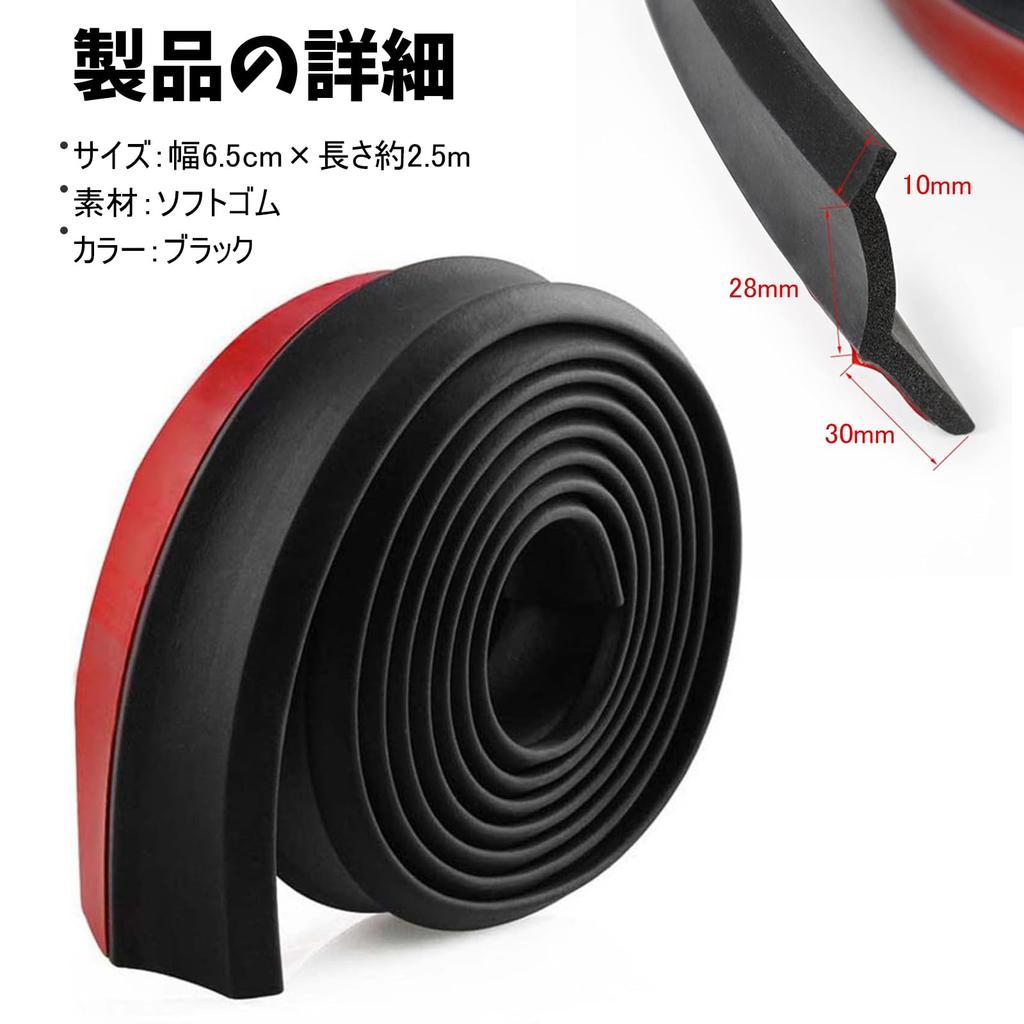 Syntelusa Under Lip Molle, 6.5 Ft (2.5 M), Lip Spoiler, Fender, Mall, General Purpose