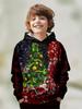 Boys' 3D Christmas Graphic Hoodie Long Sleeve Tops Casual Polyester Hoody Fall Spring Outerwear Sweatshirt Children's Clothing