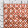 oneOone Cotton Flex Hellgrüner Stoff Argyle Check Stoff zum Nähen Bedruckter Bastelstoff Meterware 40 Zoll