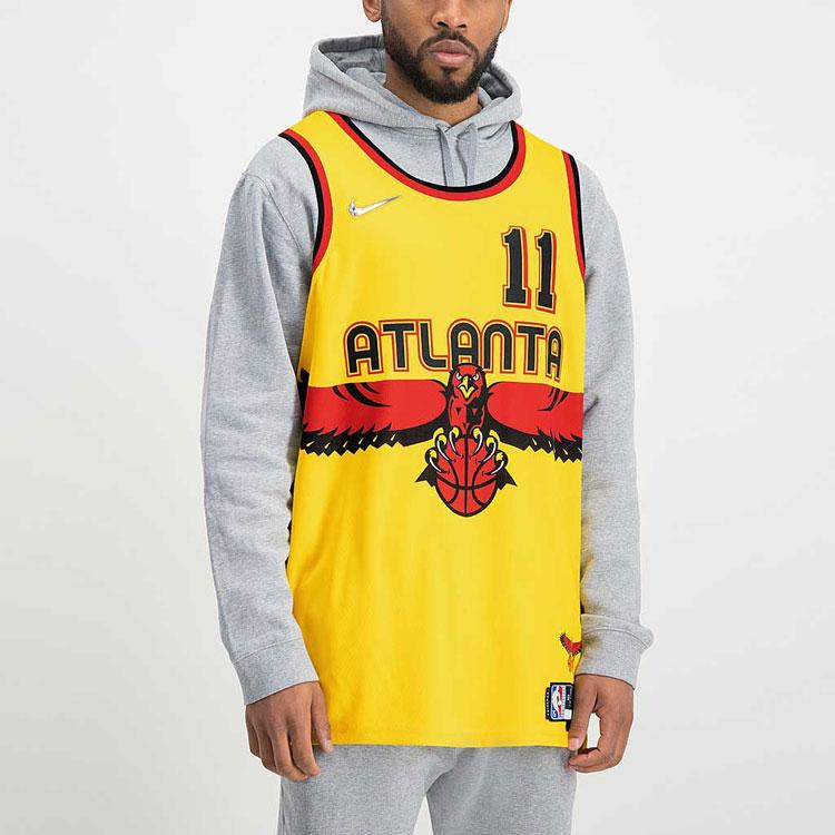 Nike Atlanta Hawks Trae Young City Edition Swingman Jersey Yellow DB4017-728
