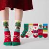 5Pairs/Set Christmas Children's Socks For Girls Boys Winter Kids Socks New Year Cartoon Cute Festive Socks For 2-12 Years Girl