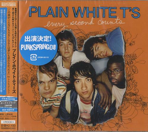 

CD PLAIN WHITE T S - Every Second Counts CTCW53112 Hollywood Recor 2008 Japan ObiRock Used