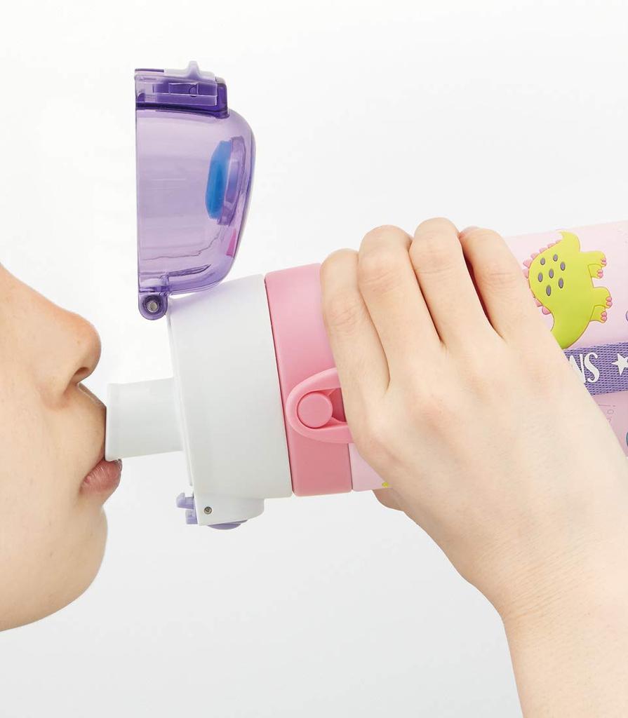 Skater Stainless Steel Water Direct Happy Lightweight Cold Storage 3D Printed Sports Water Bottle Children's Bottle, Drinking, 480ml, & Smile,