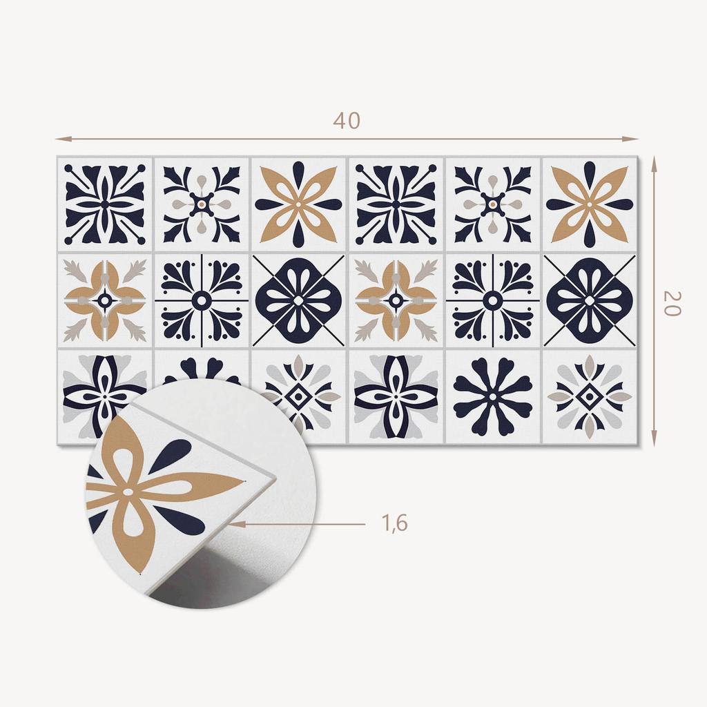 Kafelki Winylowe Samoprzylepne Wzory Dekoracyjne W Kaflach 10X40X20 Cm