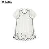 M.Latin Girls' Summer Bubble Sleeve Doll Dress