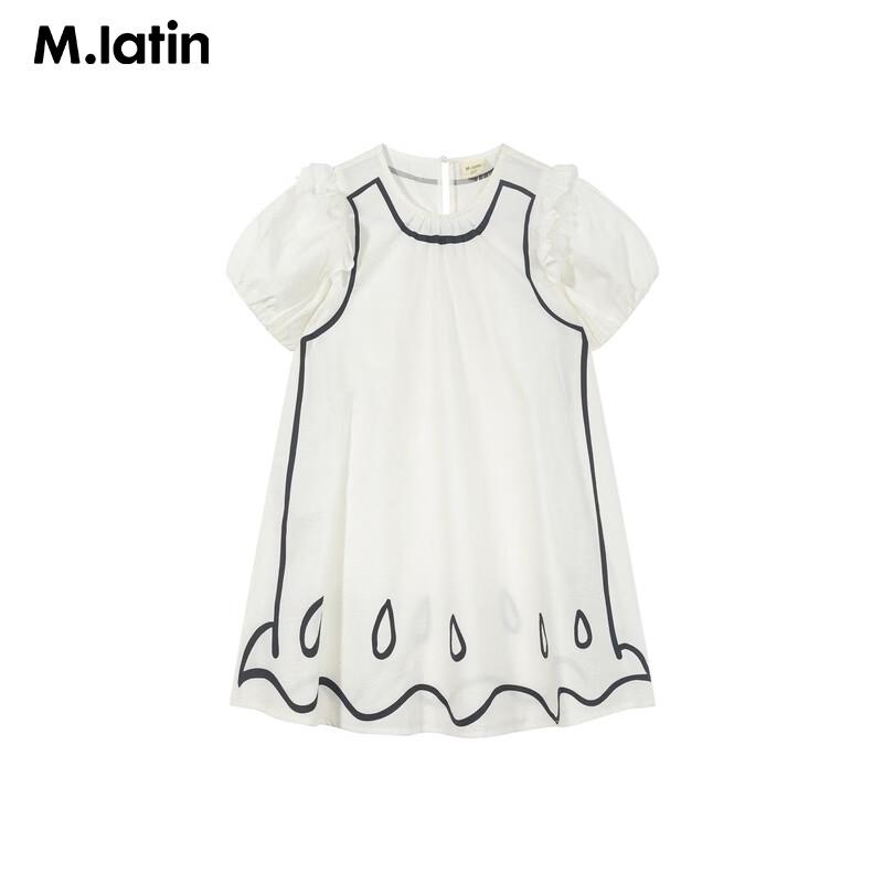 M.Latin Girls' Summer Bubble Sleeve Doll Dress