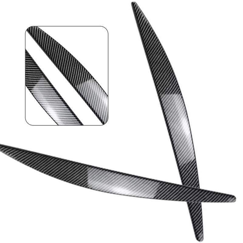 2Pcs Car Headlight Head Lamp Eyebrow Headlight Cover Trim Sticker for Skoda Octavia MK3 2015 2016 2017