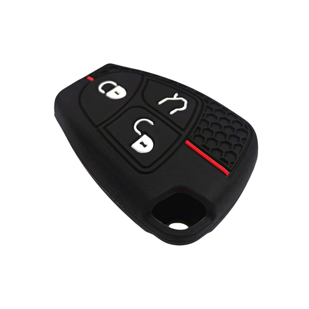 Silikon Auto Schlüsselabdeckung für Mercedes: Kompatibel mit C200, E280, S320, S350, E300L, W220; Schutzhülle mit Wabenmuster.