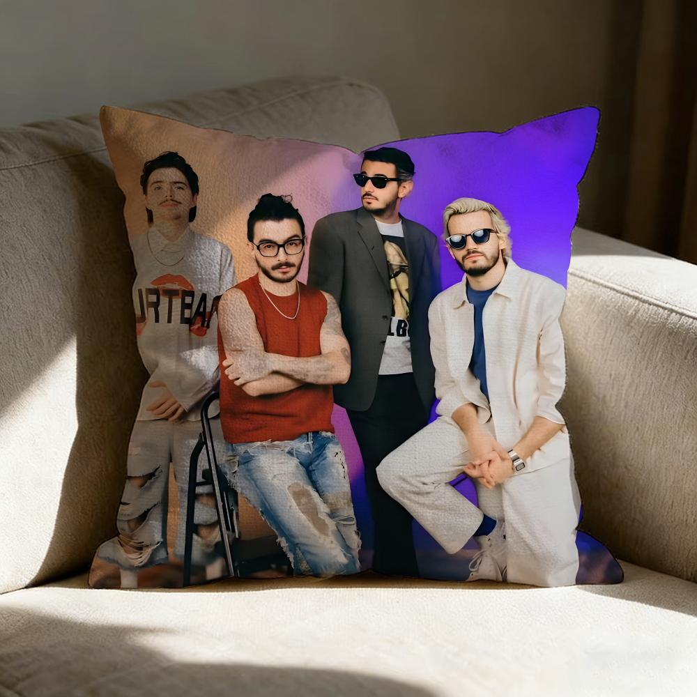 M-morat Band Pillow Case Pillowcase, Double-sided Printed, Sofa Cushion, Bedroom Headboard Pillow