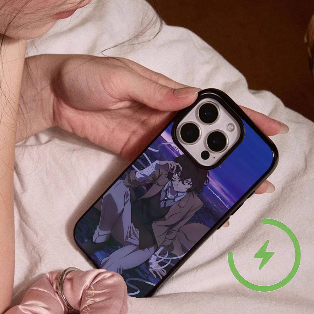 Anime O-Oshi No K-Ko Magnetic Wireless Charge Phone Case For IPhone 14 13 12 11 15 16 17 Pro Max Magnetic Cover