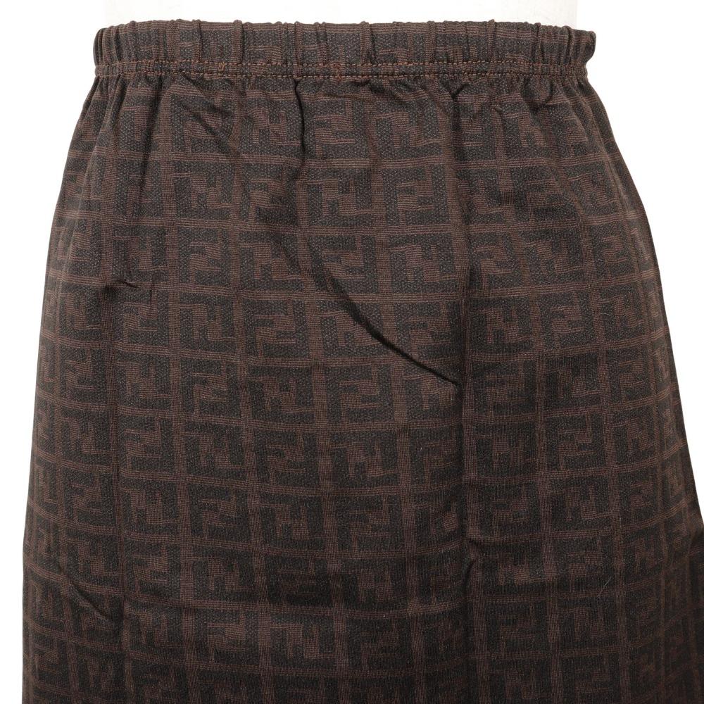 FENDI Zucca Mini skirt Brown Nylon Women Used