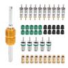 46PCS/Set Air Conditioner Valve Core Remover Tool A/C Repair Tool Gasket Set for R410/R22/R134a