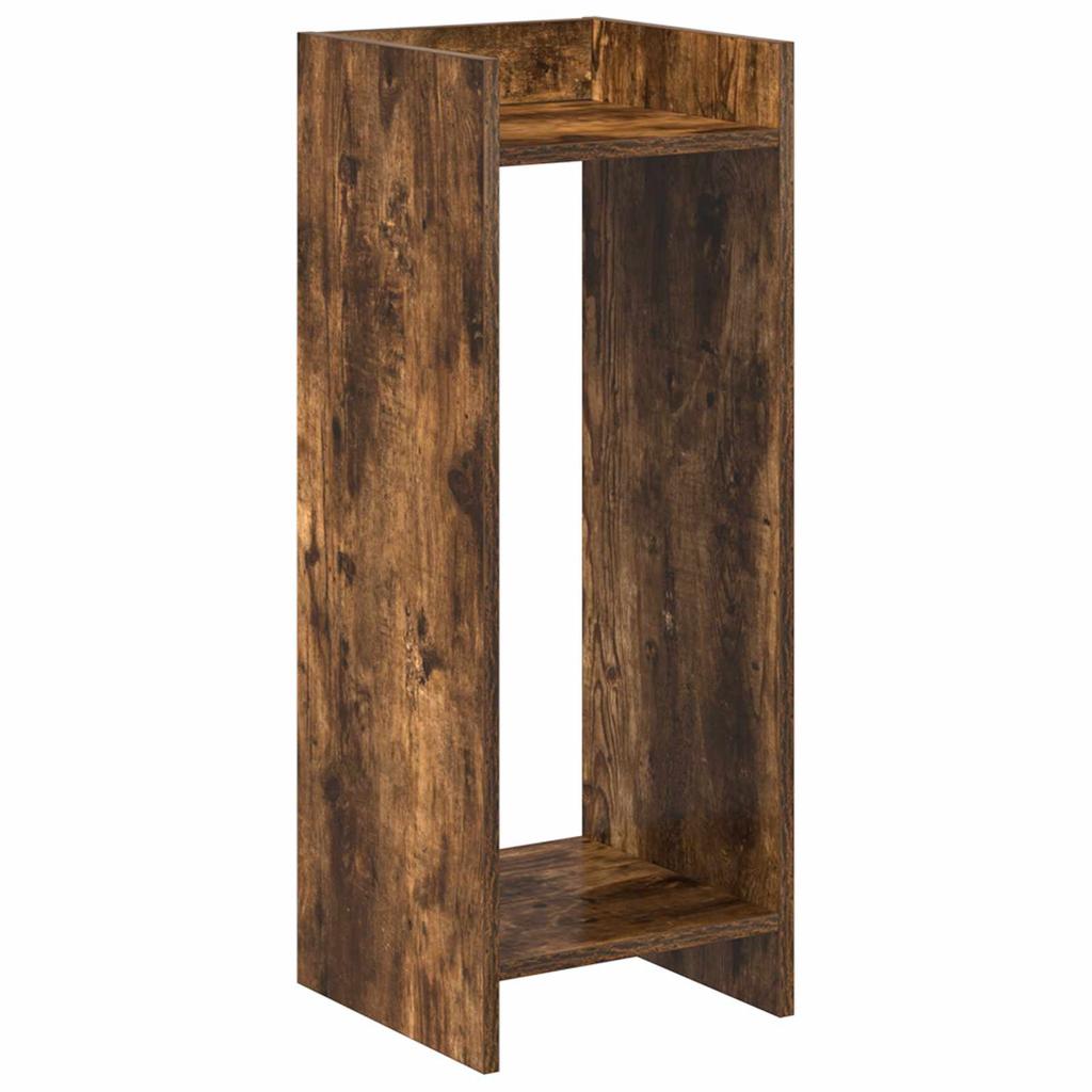 Plant Stand Smoked Oak 30 x 30 x 80 cm Wood Based Material