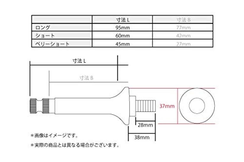 PMC Turn Signal Stay Z2 Type Universal Very Short Chrome Plated Set of 2 (PMC) 156-4113