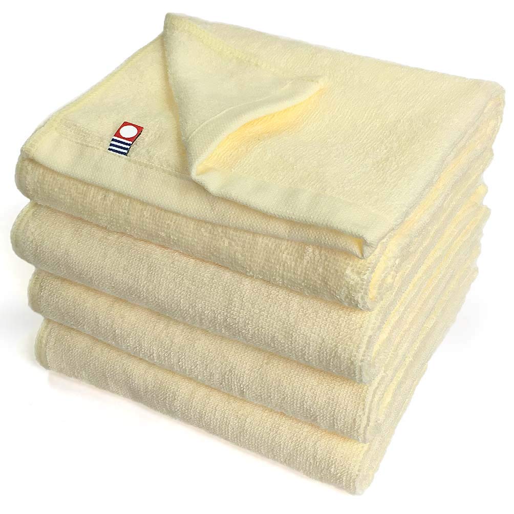 

Imabari Towel MC-FT4 Face Towel Set of 4 34x86cm lightweight thin salon use cream