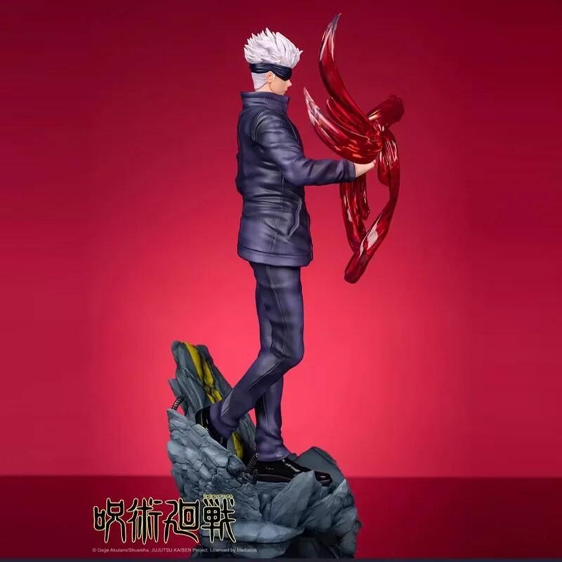 Anime Jujutsu Kaisen Manga Gojo Satoru Figure PVC Collection Toy Gift 11.8in