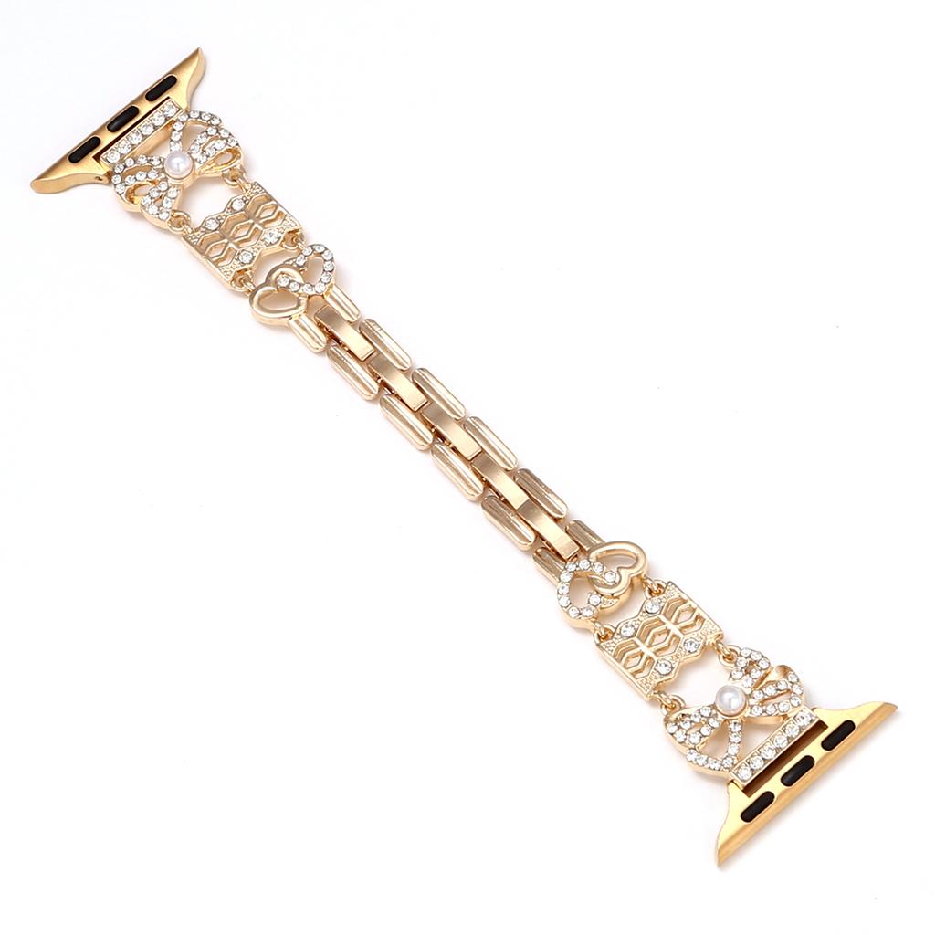 Metal Strap for Apple Watch Series 10 9 8 7 SE 6 5 4 3 2 1 42mm 41mm 40mm 38mm Bowknot Decor Watch Band