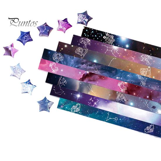 540 ks barevných papírových proužků origami hvězda Kutilské řemeslné výrobky Snadno skládací Oboustranný papír na origami zářivé barvy Dekorace Lucky Star