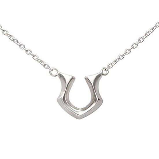 [2PIECES] beiroba0005-HORSESHOE (Brand: Beiroba) 925 Sterling Silver Men's Horseshoe Necklace with Box (HORSESHOE)