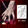 Waterproof Halloween Tattoo Stickers: Realistic Scars, Veins, and Cracks for Face and Arms