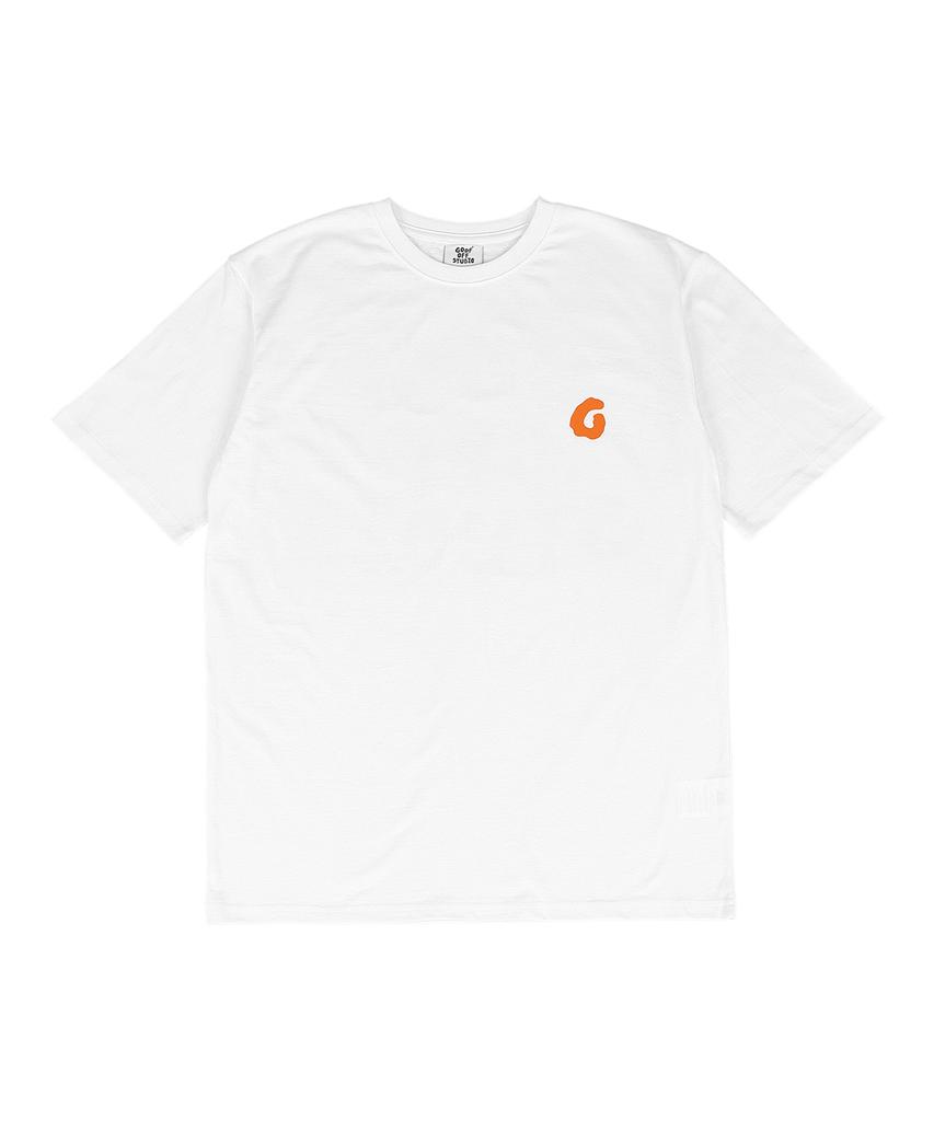 Gupeuopeuseutyudio Gofs Main Logo T-Shirt White (Orange)