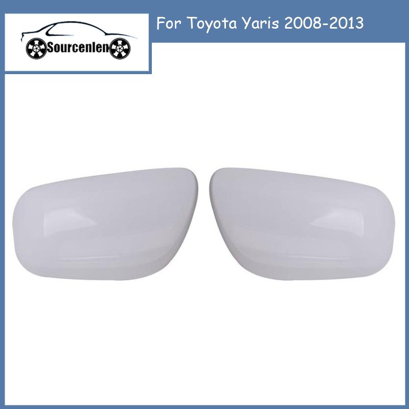 Car Left/Right Rearview Mirror Cover Wing Door Side Mirror Shell Cap Housing For Toyota Yaris 2008-2013 87915-0D907 87945-0D907