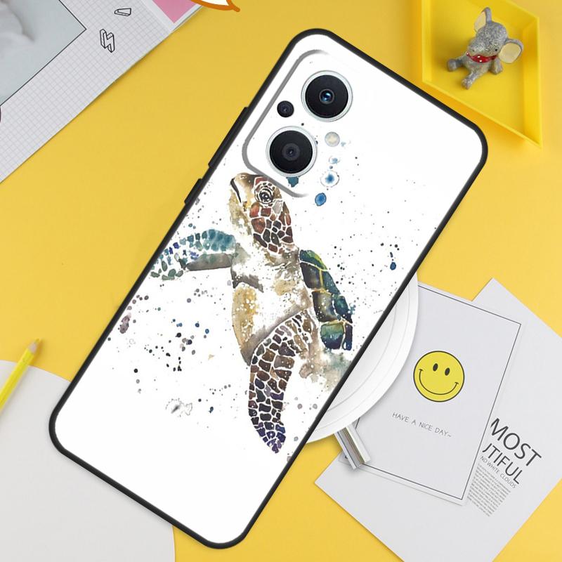 Ocean Sea Turtle For OPPO Reno 14 12 11 10 13 Pro 8T 11F 12F 13F 14F 7 8 Lite OPPO Find X9 X8 X6 X5 Pro Case