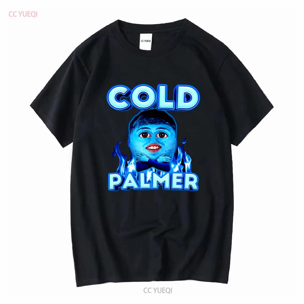 Koszulka Cold Palmer M z długim lub krótkim rękawem vintage spranie Unisex miękka rozciągliwa moda stylowa lekko góra do noszenia na co dzień