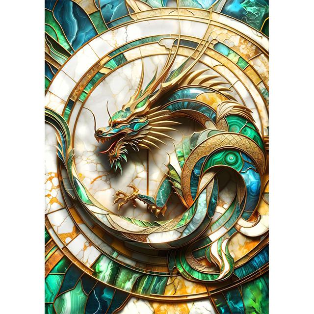 

Fantasy Gorgeous Emerald Jewelry Gold Animal Prints Poster Canva Painting Modern Wall Art Picture Living Room Bedroom Home Decor 21x30cm No Framed