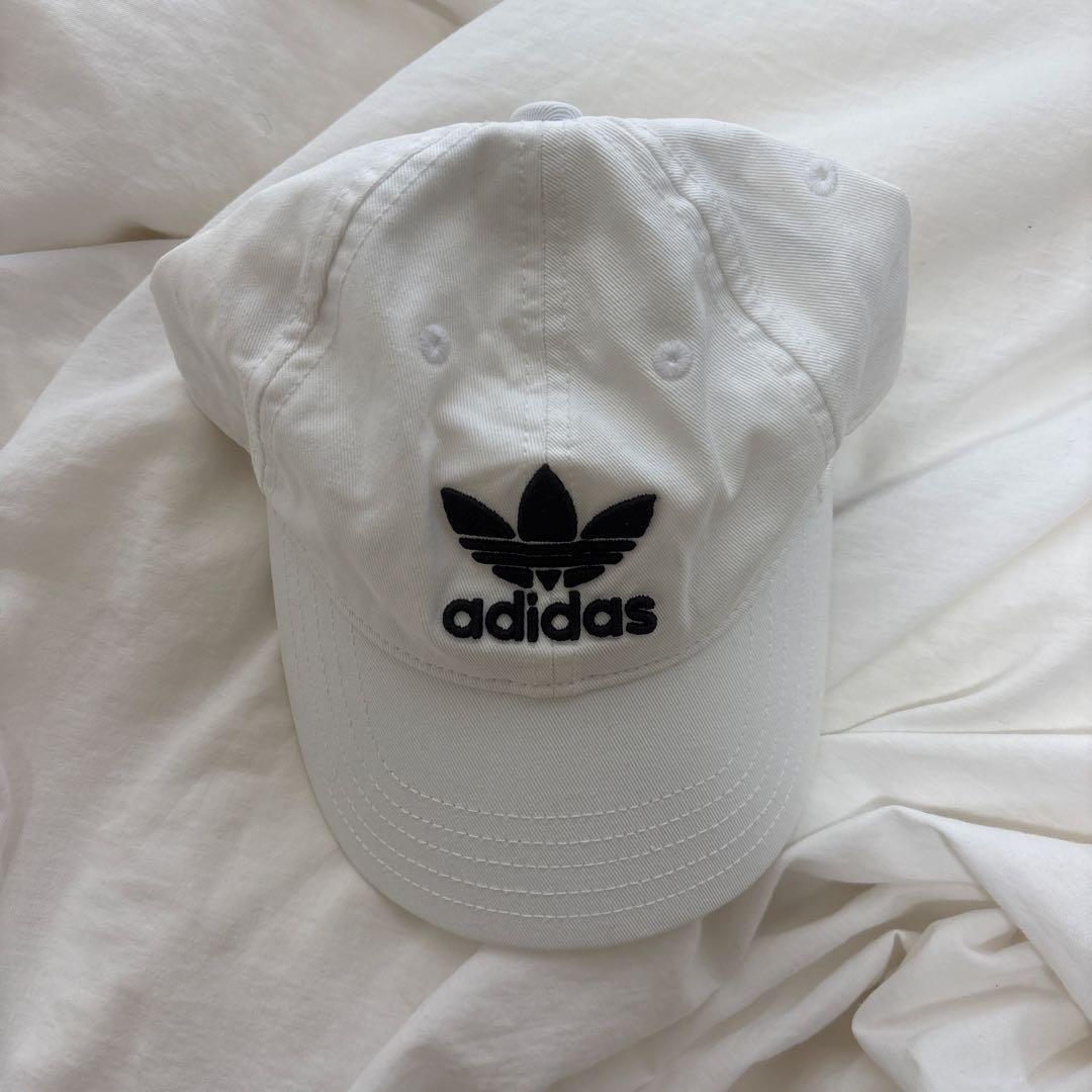 Used adidas white cap