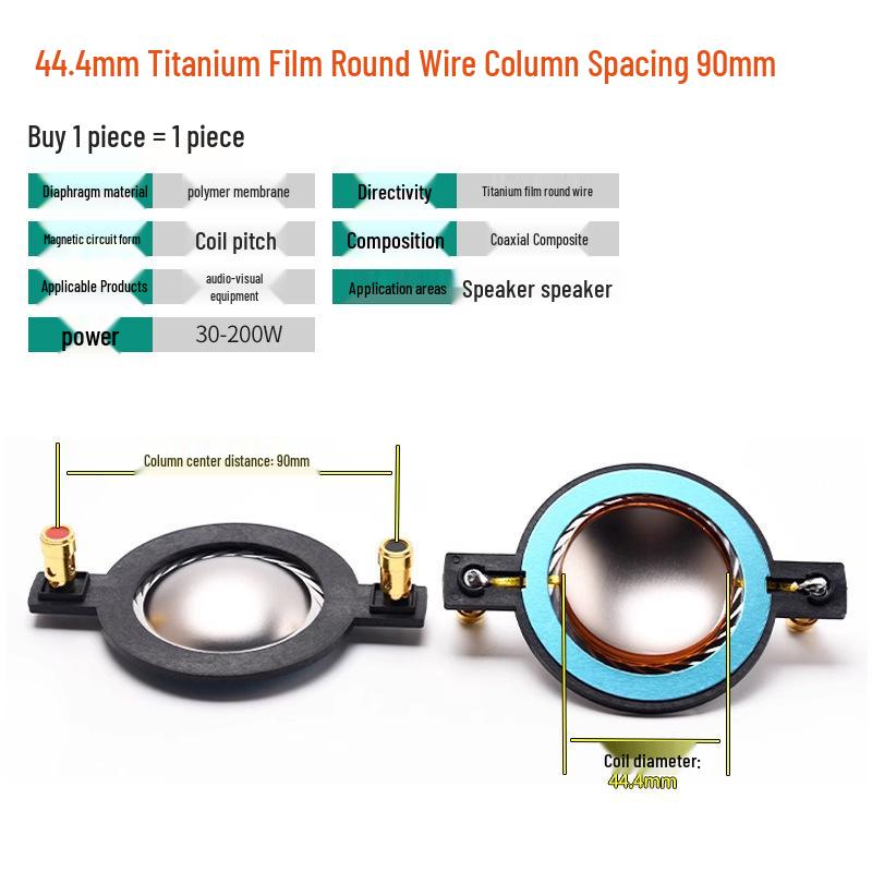 25-51 Core Tweeter Voice Coil Diaphragm Round Flat Wire with Pillar Speaker Repair Parts