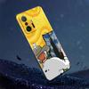 3D Relief Van Gogh Comics Telefon Fall Für Xiaomi Mi 12 12X 11T X4 NFC M3 F3 GT M4 Pro Lite NE 5G Poco M3 M4 X4 Schwarz Abdeckung Fundas