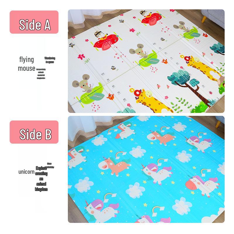4cm Thick Foldable XPE Baby Crawling Mat - Cold-Insulating and Durable Floor Mat