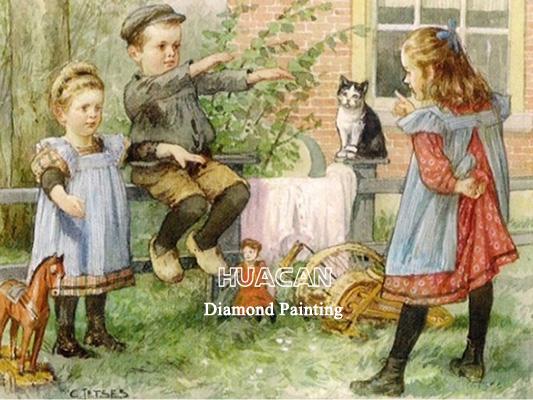 Vollbohrer Diamantmalerei Landschaft Diamantkunst Mosaik Pastorale Stickerei Portrait Wohndekoration
