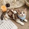 Cute 3D Bear Pet Vest Snow Print Furry Dog Vest Warm Soft Pet Clothes Winter for Small Medium Puppy