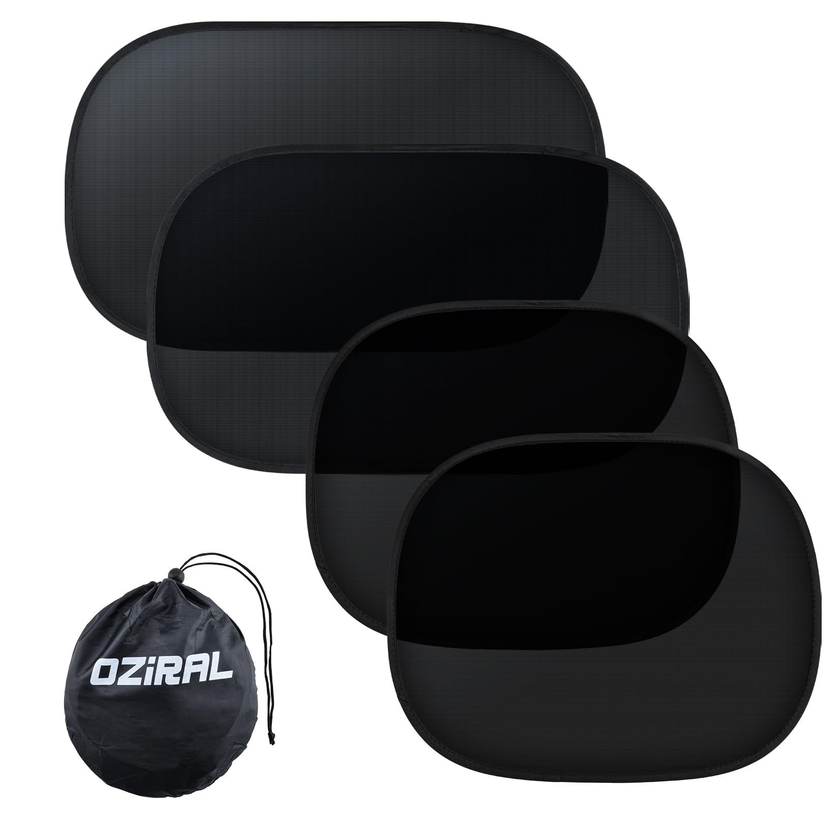 

Oziral Car Side Black Film for Car Light UV Heat Privacy Easy Storage Bag Car Set of 4 Sunshades, Sunshades, Anti-Static Windows, Blocking, чёрный