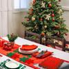 10PCS Christmas Snowflake Felt Placemat Restaurant Cutlery Mat Knife and Fork Covers Placemats Insulated Xmas Party Table Mats