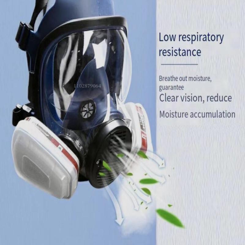 Chemical respirator high quality new gas mask A8 anti-pollution full face mask respirator silicone full face mask filter