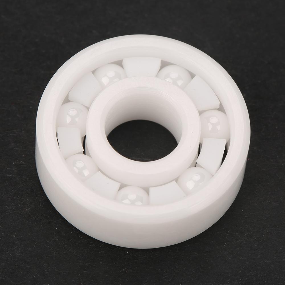 8pcs White Color ZrO2 Full Ceramic Miniature 608 Ball Bearing 8x22x7mm