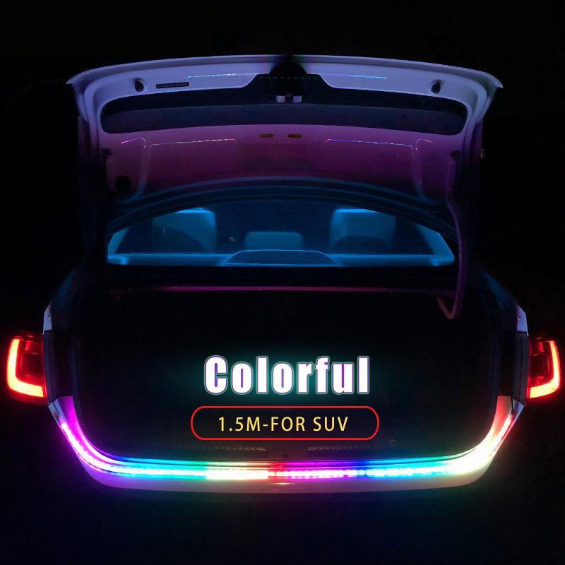 12V 1,2M/1,5M Zadní světlo do kufru auta Dynamický Streamer Výstražný LED pásek Auto přídavné brzdové směrové světlo