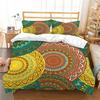 Bohemian Floral King Queen Duvet Cover Boho Mandala Cashew Flowers Bedding Set Exotic Tribe Style 2/3pcs Polyester Quilt Cover
