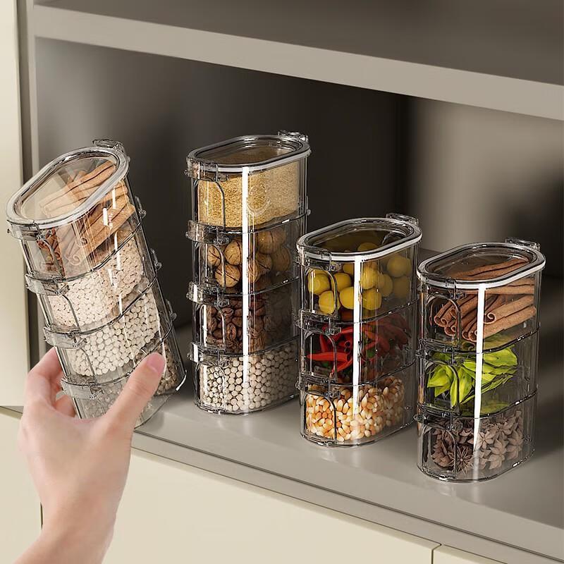 Household Stackable Spice & Condiment Organizer Single Layer