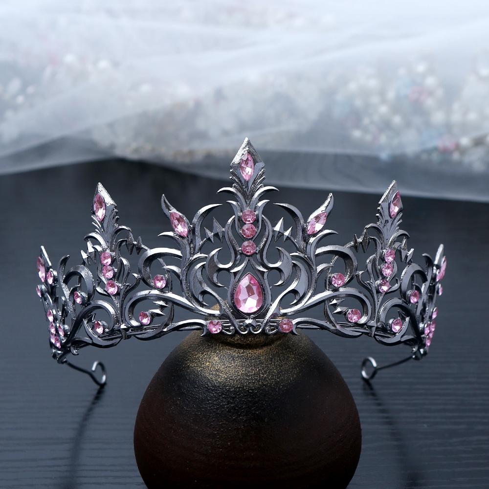 

1pc Gothic Gemstones Hair Crown Intricate Medieval Fantasy Design Perfect Cosplay Renaissance Enchanting Special Occasions