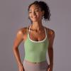 Auroth Back Cross Sports Vest Women Yoga Sports Bra Candy Color Fitness Top