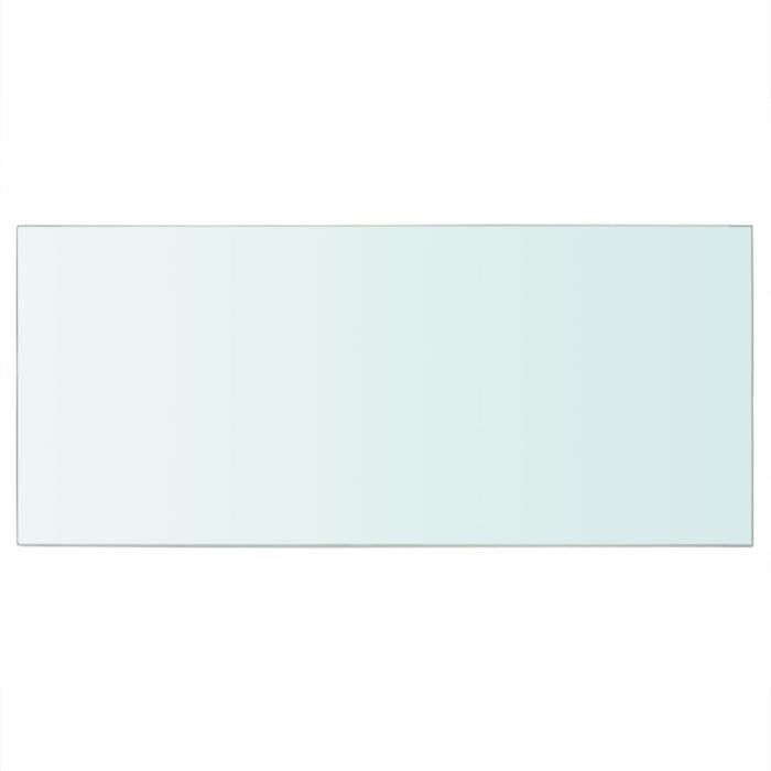 VidaXL Panneau pour étagère Verre transparent 50 x 25 cm