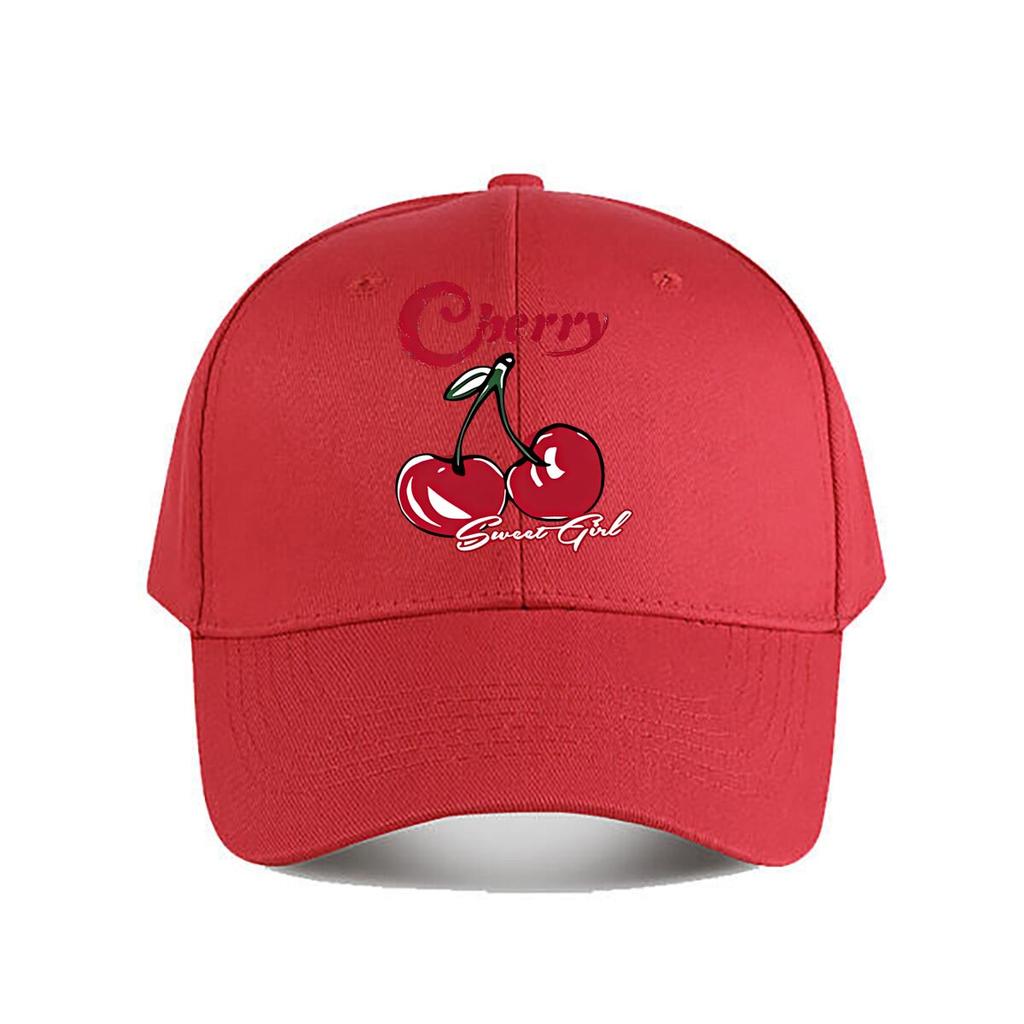 Cherry Embroidered Vintage Cotton Baseball Cap Baseball Cap Fashion Unisex Sunhat Womens Outdoor Sports Snapback Cap