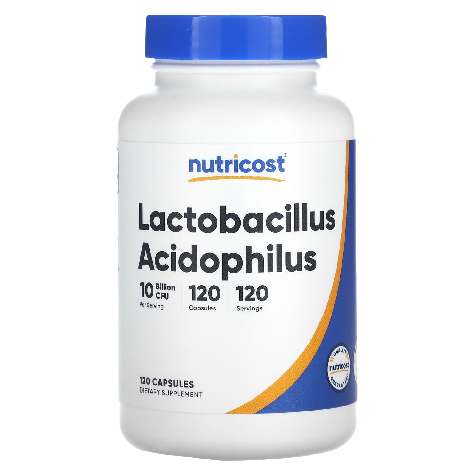 

Nutricost, Lactobacillus acidophilus, 10 billion CFU, 120 capsules