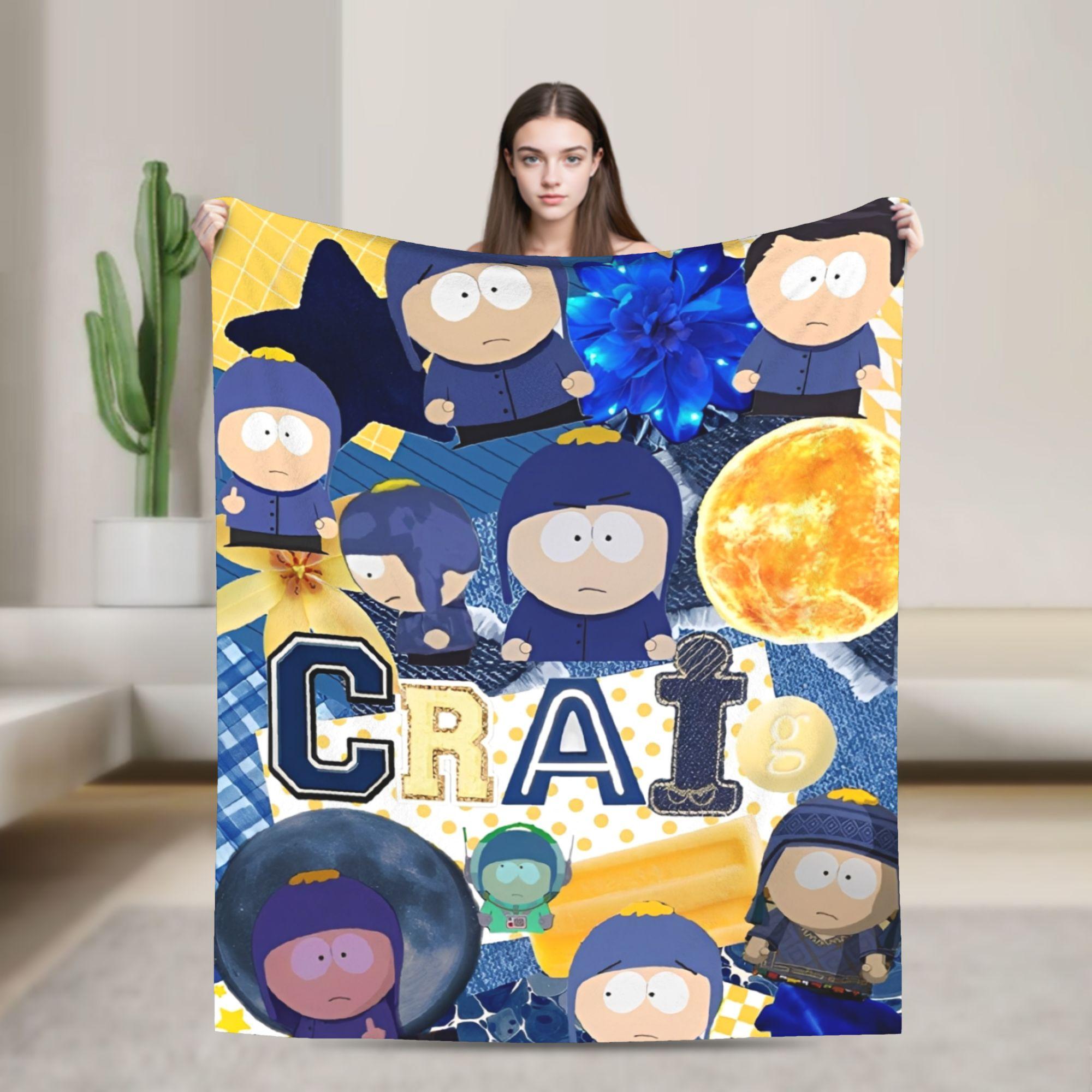 Anime Boys Kenny Blanket Fleece Spring/Autumn Southparks Cartoon Breathable Super Warm Throw Blankets for Bedding Car Quilt 150x180cm