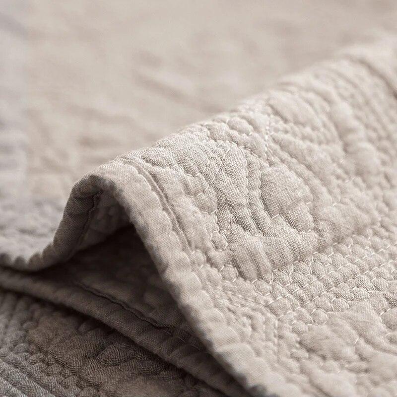 Washed Cotton Sofa Cushion Pure Cotton Four Seasons Fabric Simple Pure Cotton Cushion Sofa Cover Backrest Anti-slip