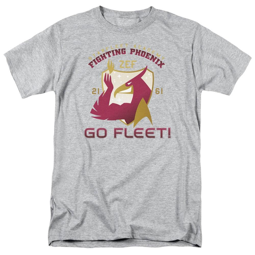 Star Trek - Fighting Phoenix - Adult Unisex Short Sleeve T-Shirt - Gray 2XL